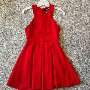 Lulu's Bright Red Sleeveless Dress